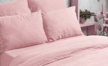 Комплект двуспальный АРТ розовый